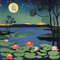 Pond , 70x70cm, print on canvas