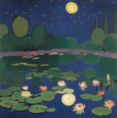 Pond , 70x70cm, print on canvas