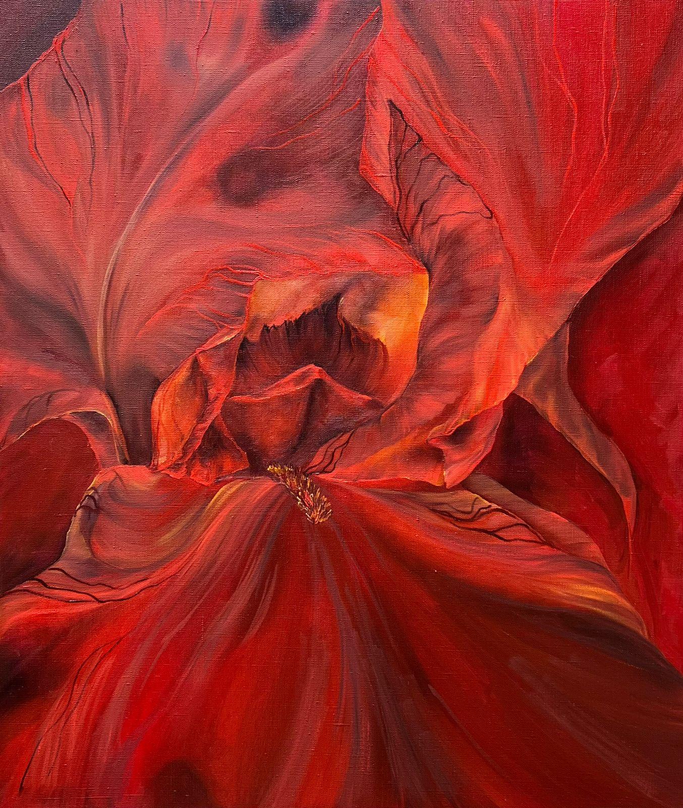Favorite red, 70x60cm - Art by Inna Sumina