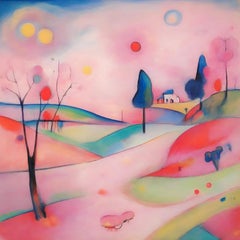 In a child's dream , 80x80cm, print on canvas