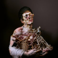  Boy with Bones, 60 x 60 cm, print on canvas
