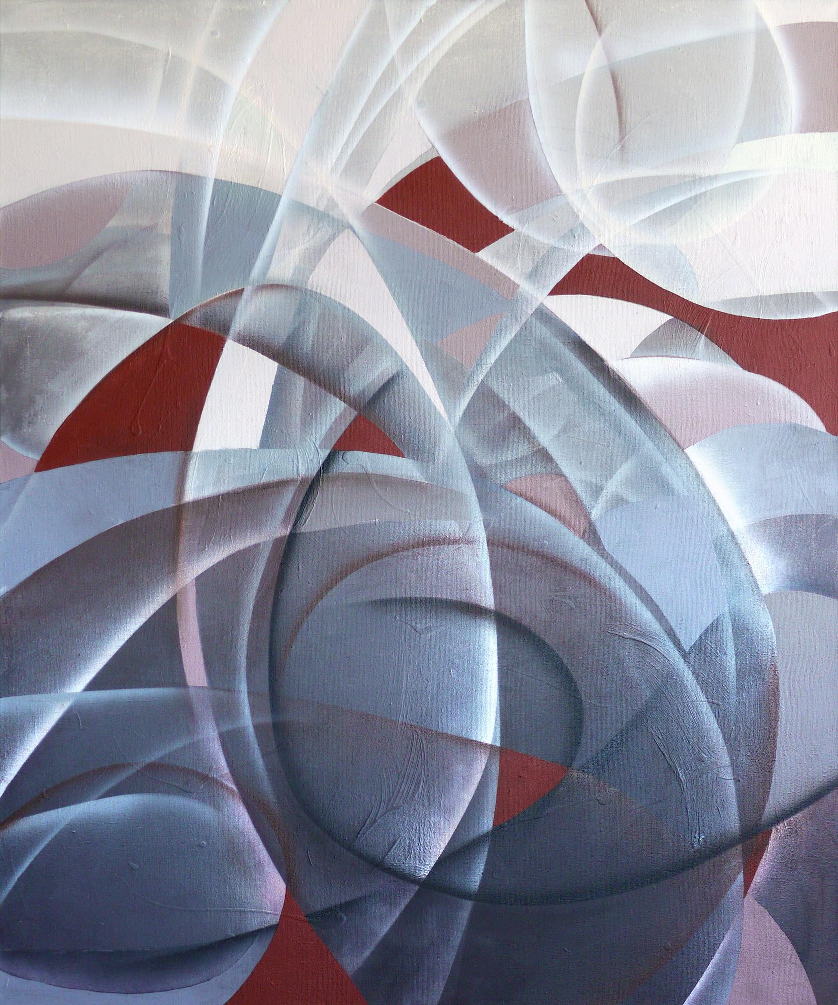 Olga Rikun Abstract Painting - Egregor, 120x100cm