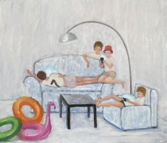 Gamblers, 60*70 cm, oil on canvas, 2023