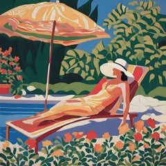 Summer time , 70x70cm, print on canvas