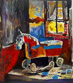 Old toys, 70х60, Oil, Canvas