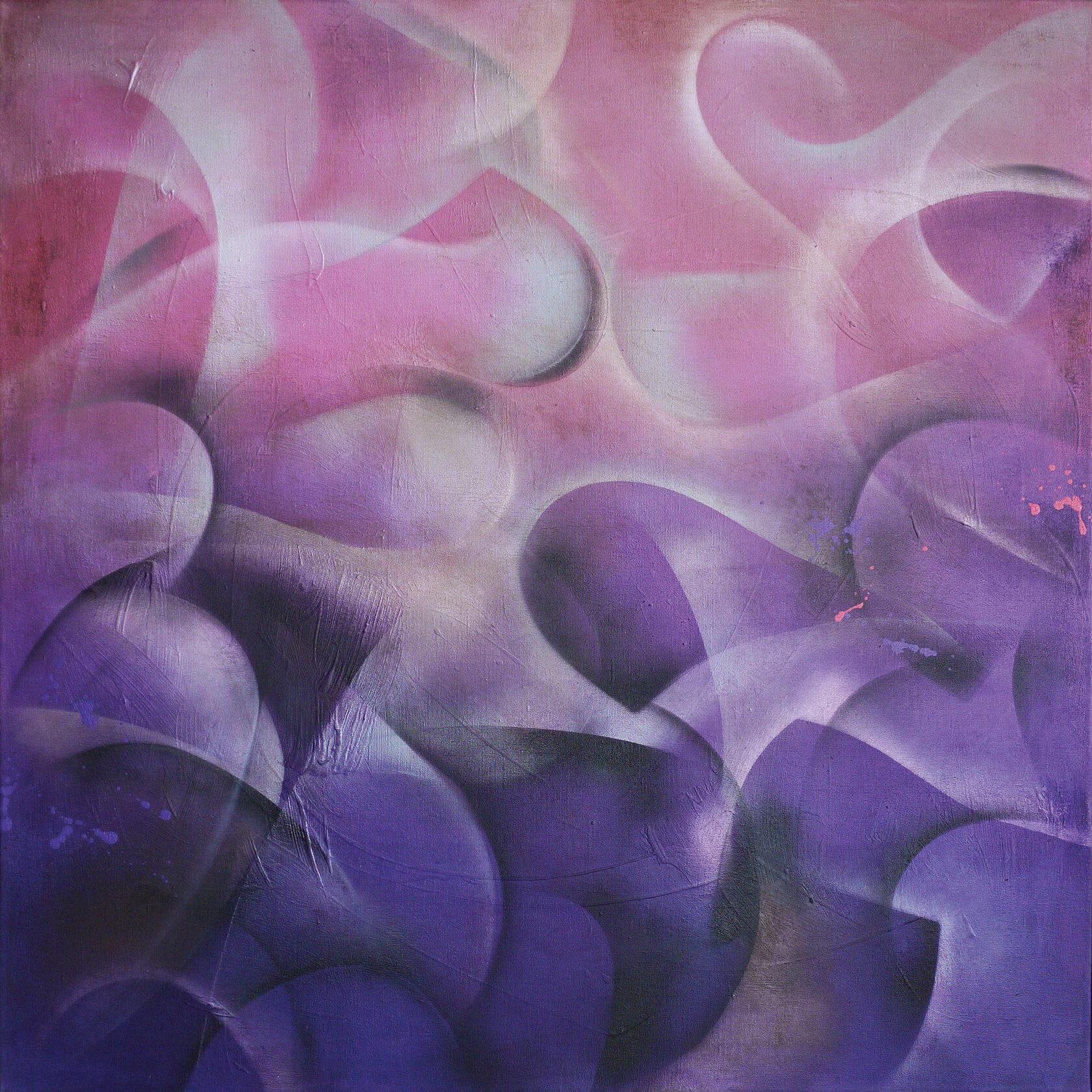 Fusion/SOUNDS, 2023, 100 x 100 cm - Art by Olga Rikun