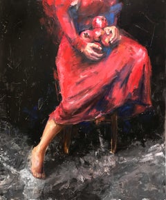 120 x 100 cm rouge