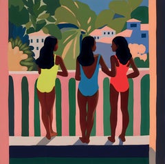 sisterhood , 70x70cm, print on canvas
