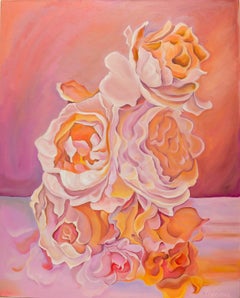 Orange bouquet , 100x80 cm, oil/canva