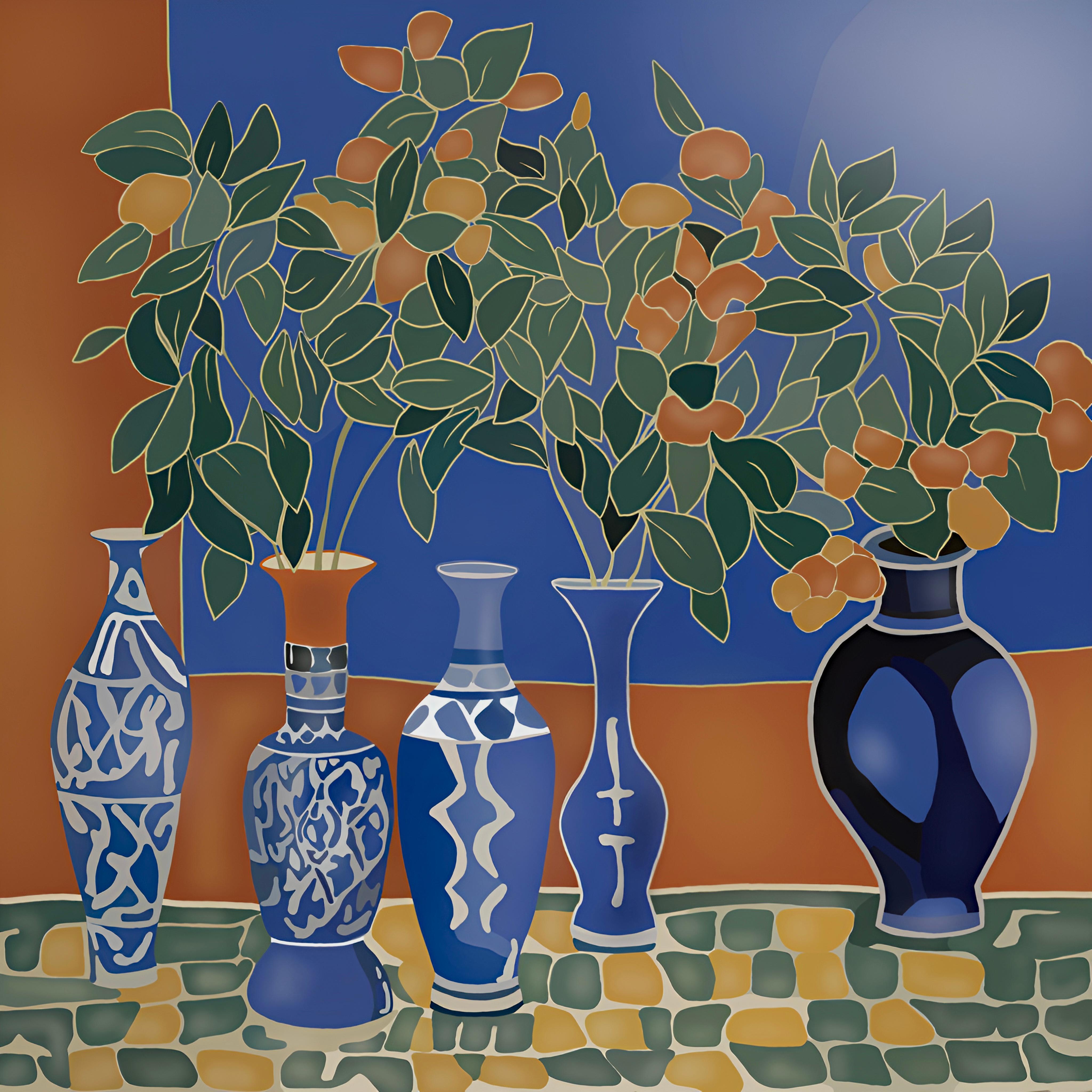 Nina Tsoriti Interior Print - Morocco , 70x70cm, print on canvas