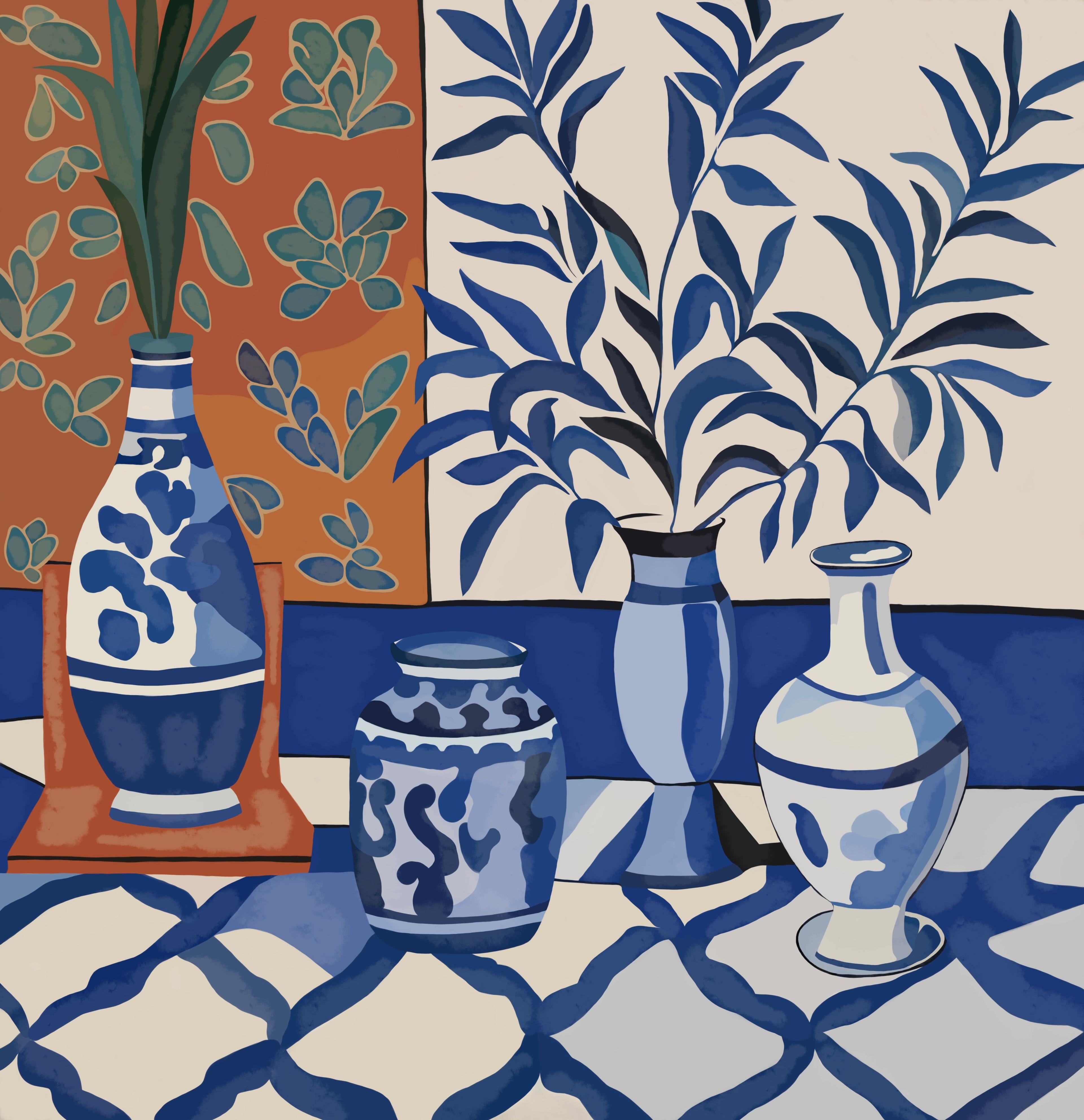 Morocco , 70x70cm, print on canvas - Art by Nina Tsoriti