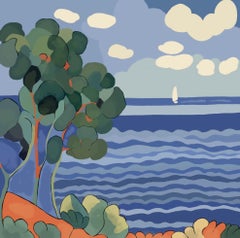 Seascape , 70x70cm, print on canvas