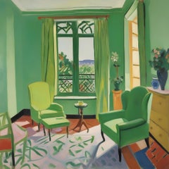 Green room , 70x70cm, print on canvas