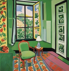 Green room , 70x70cm, print on canvas