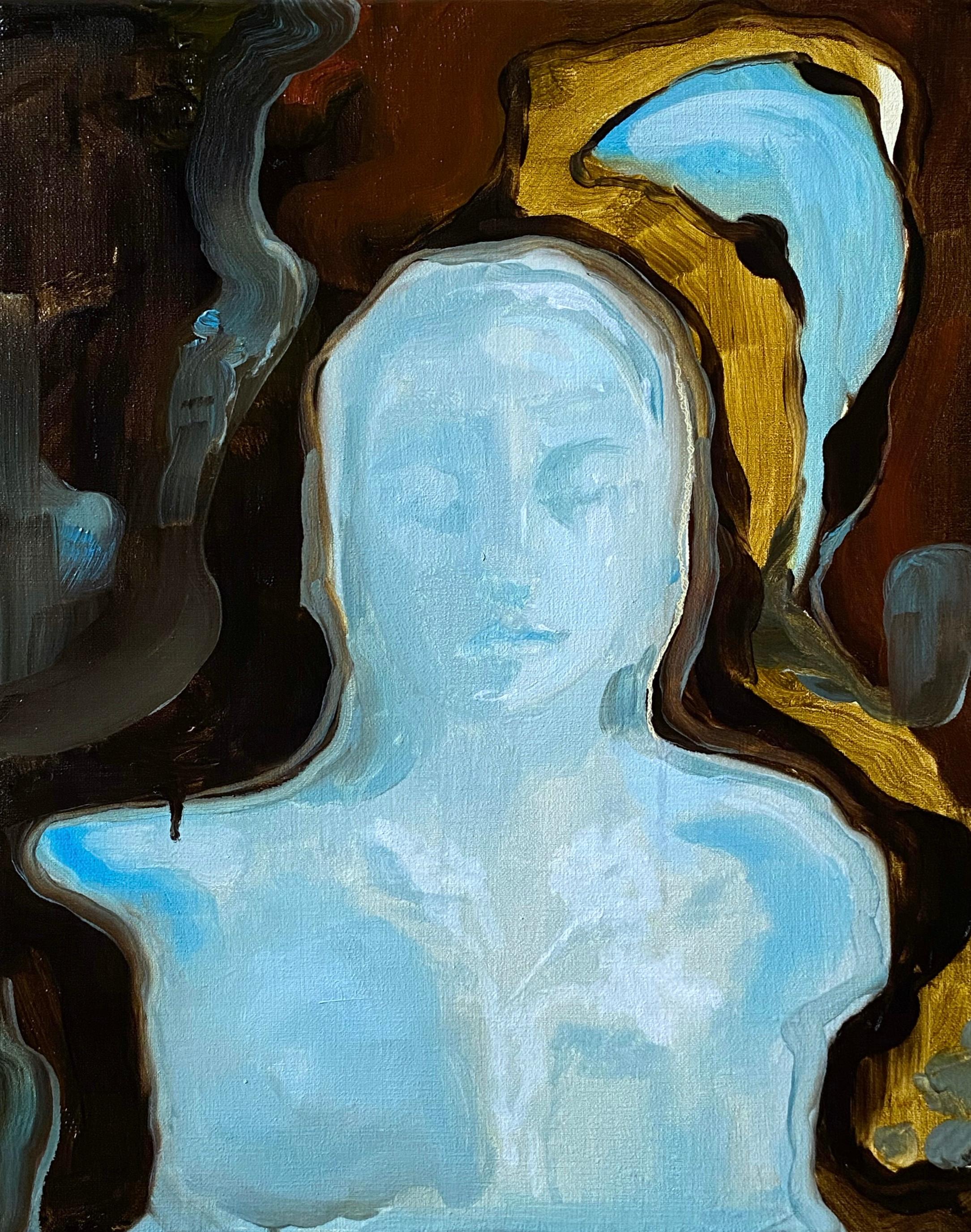 Narcissus, 40x30cm - Painting by Ekaterina Nikitina