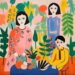series of prints "Family" , 70x70cm, print on canvas