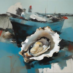 Oysters, 80х80cm, print on canvas