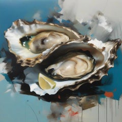 Oysters, 80х80cm, print on canvas