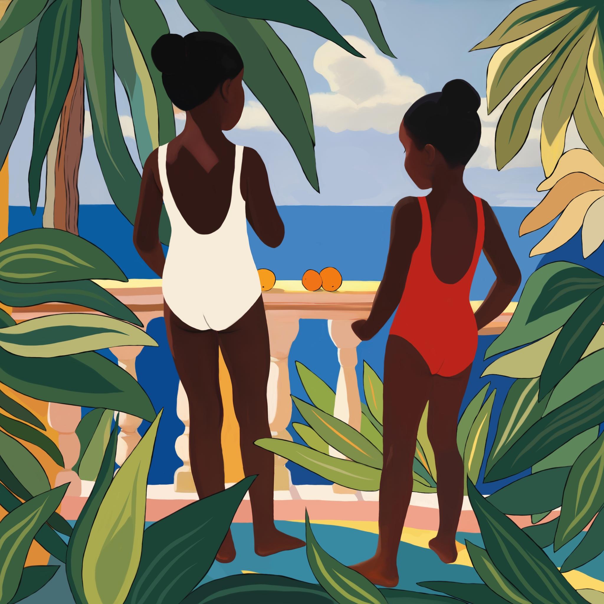 sisterhood , 70x70cm, print on canvas