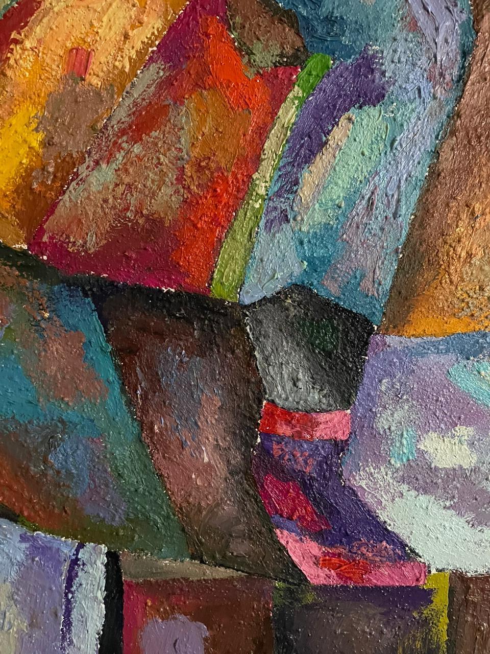 Magia delle corse dei cavalli, 100x200cm, Olio, Tela, Sabbia 2