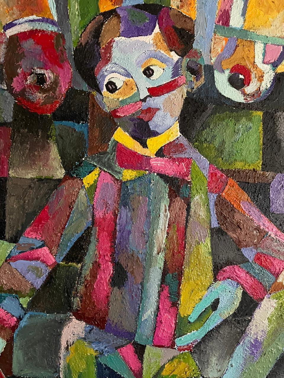 Magia delle corse dei cavalli, 100x200cm, Olio, Tela, Sabbia 4