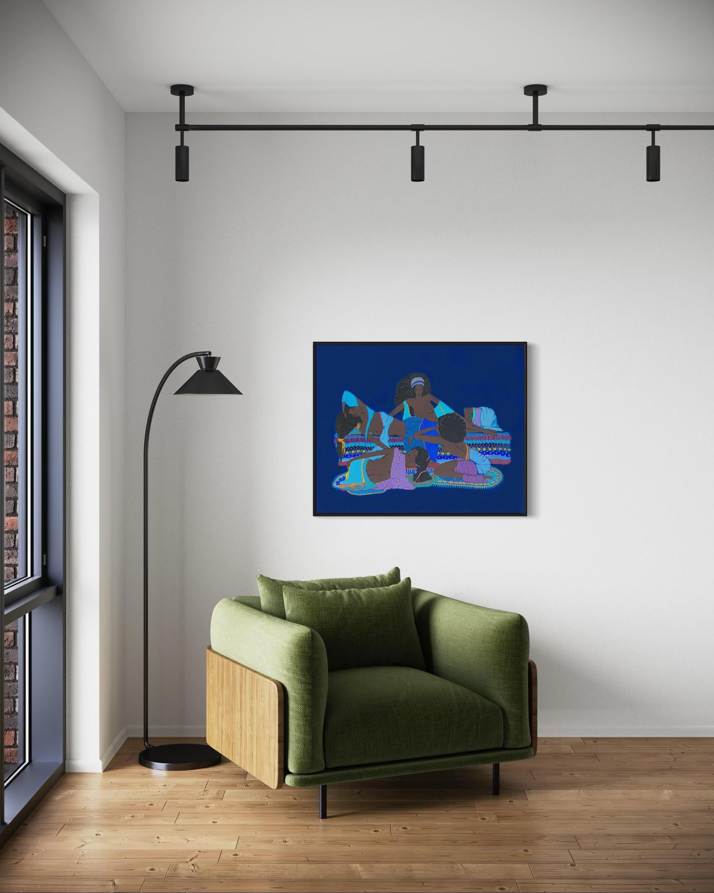 Moyo 80x100cm, tela/tempera in vendita 5