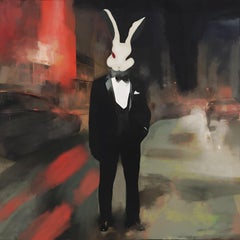 Welche Maske trägst du? 80x80cm, Druck auf Leinwand, Auflage: 20 Pieces