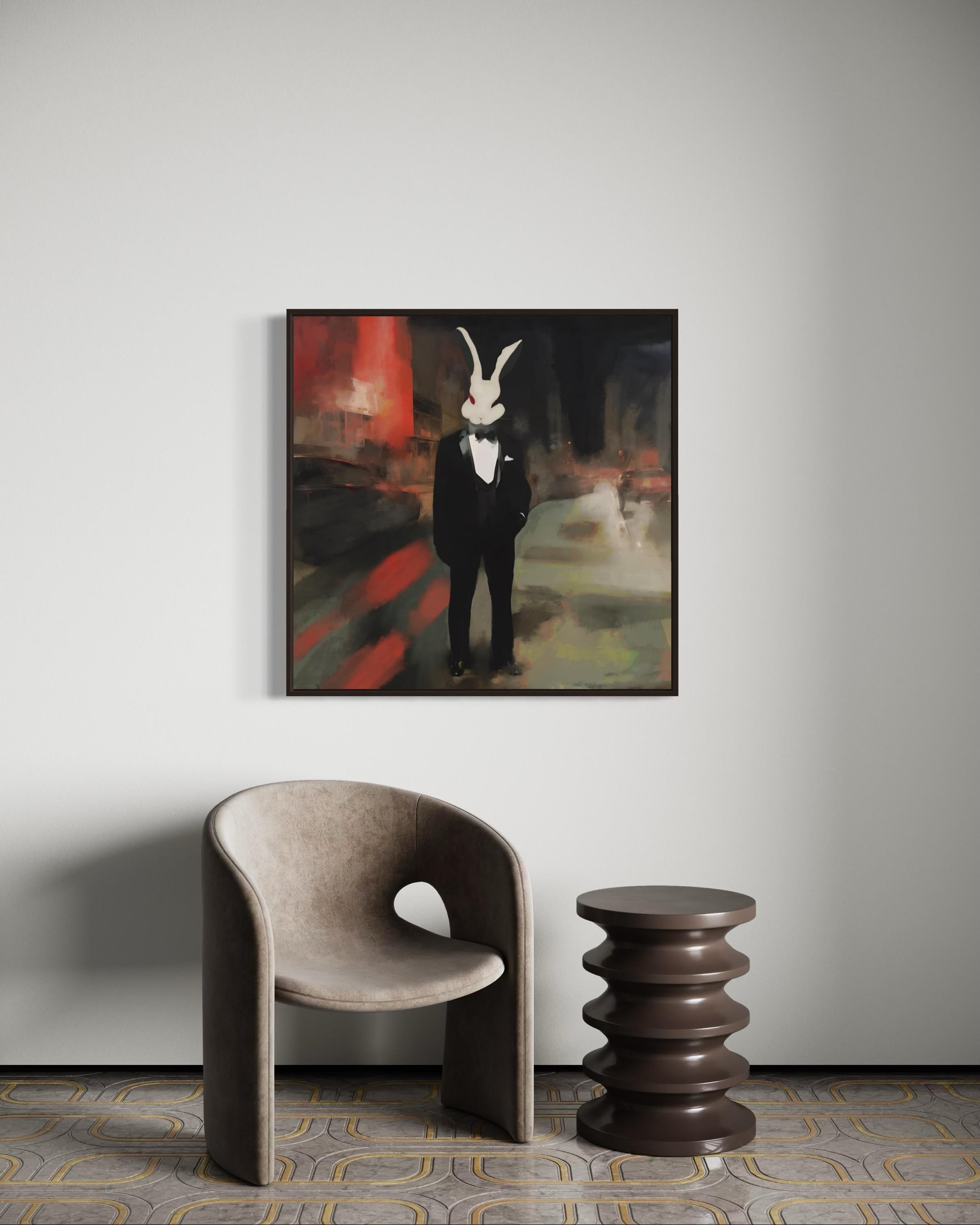 What mask are you wearing? 80x80cm, print on canvas.Edition of 20 pieces For Sale 1