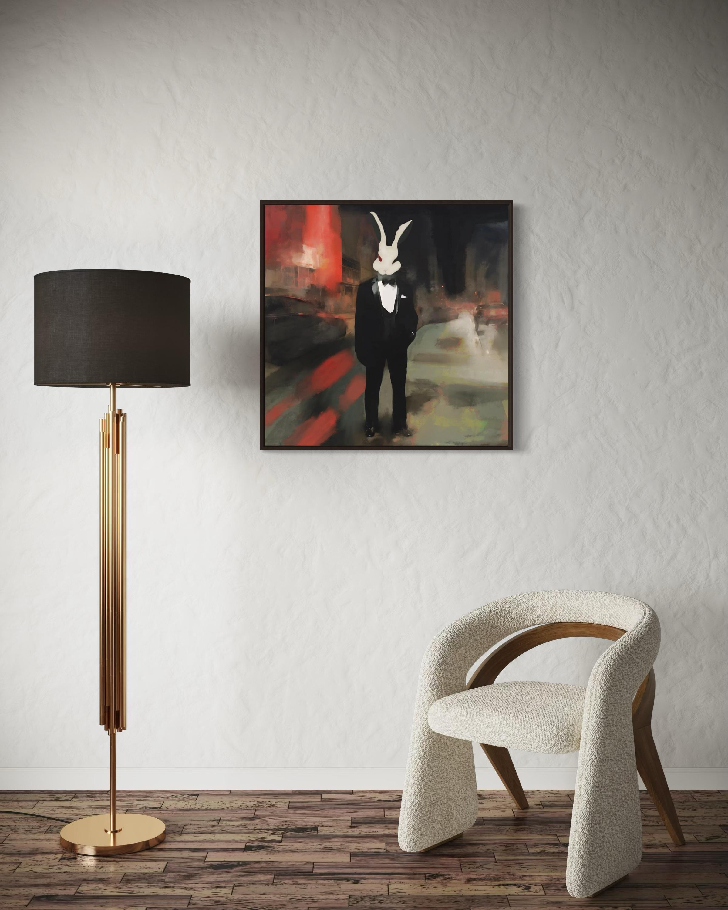 What mask are you wearing? 80x80cm, print on canvas.Edition of 20 pieces For Sale 6