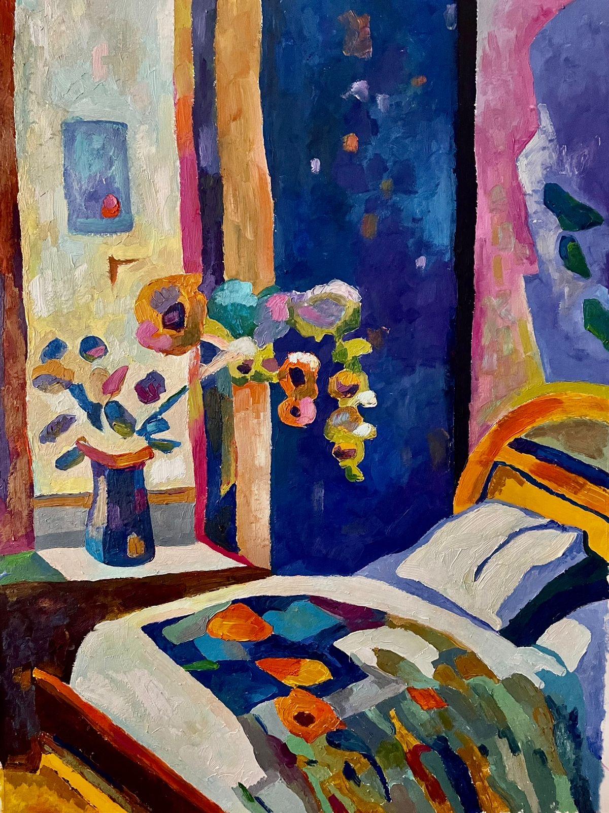 "Mattina", carta/olio, 70x50 cm. - Painting di Tanya Brodskaya