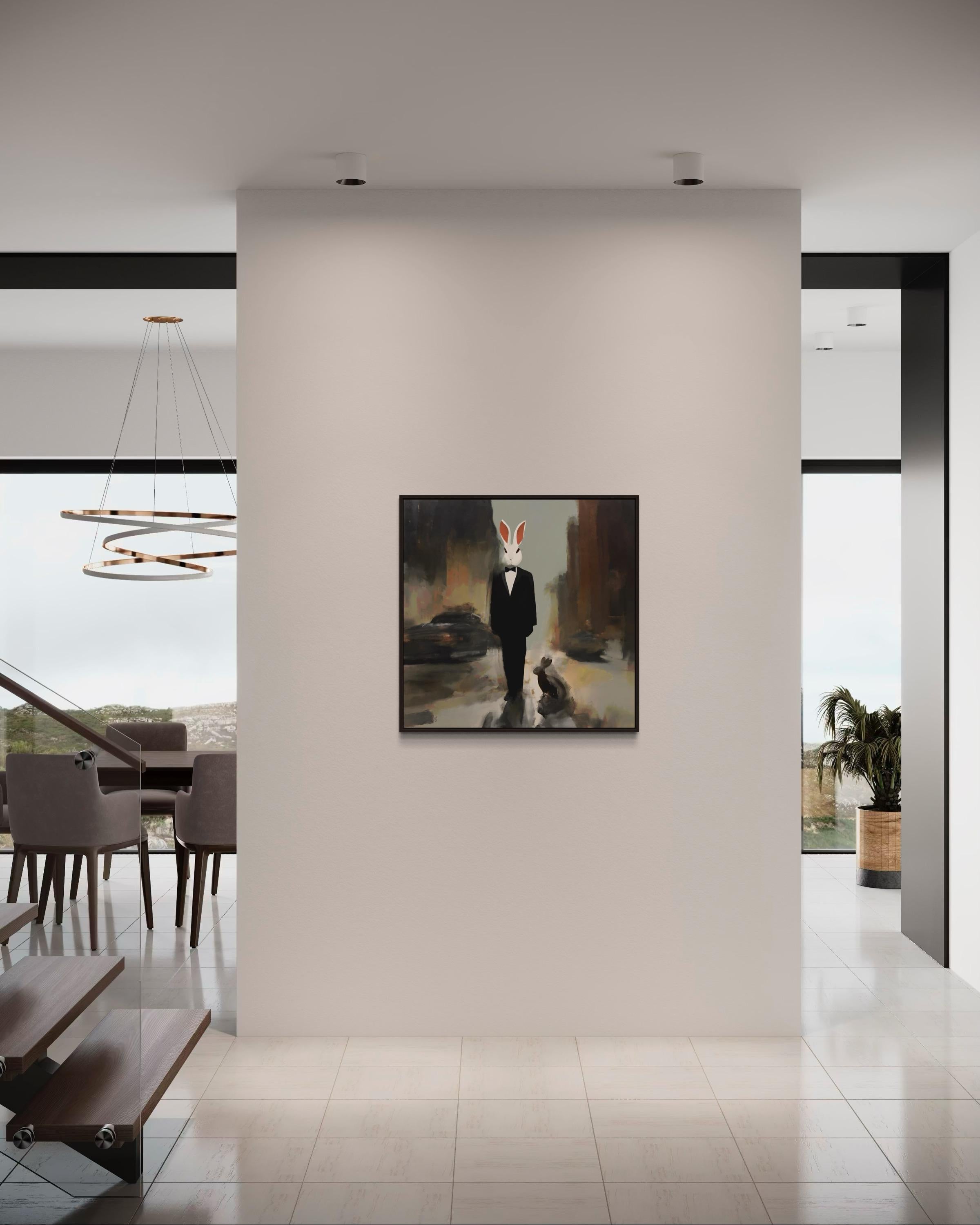 What mask are you wearing? 80x80cm, print on canvas.Edition of 20 pieces For Sale 2