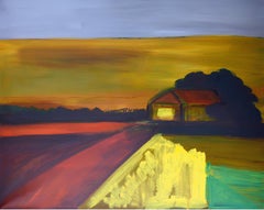 Villaggio, 80x100 cm, olio, tela