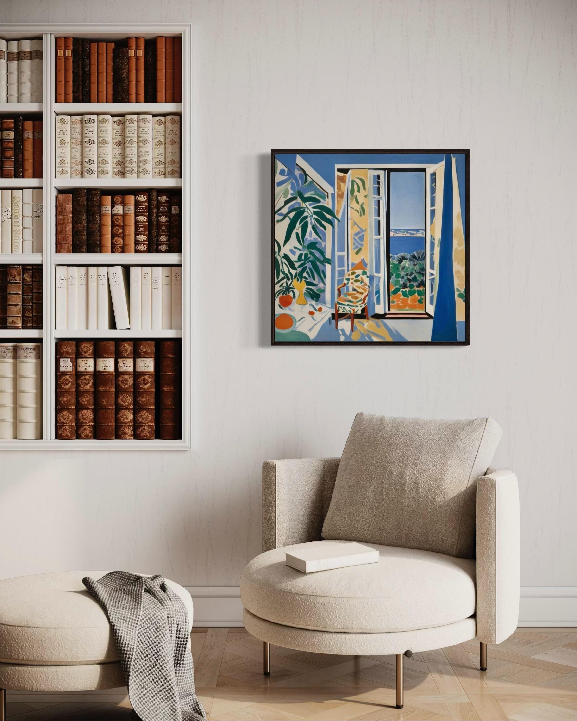 Sol en mi habitación , 70x70cm, impresión sobre lienzo.Edición 20 uds. - Art Arte pop de Nina Tsoriti