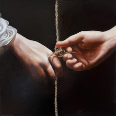 Overcoming the division, 60x60cm, oil on canvas