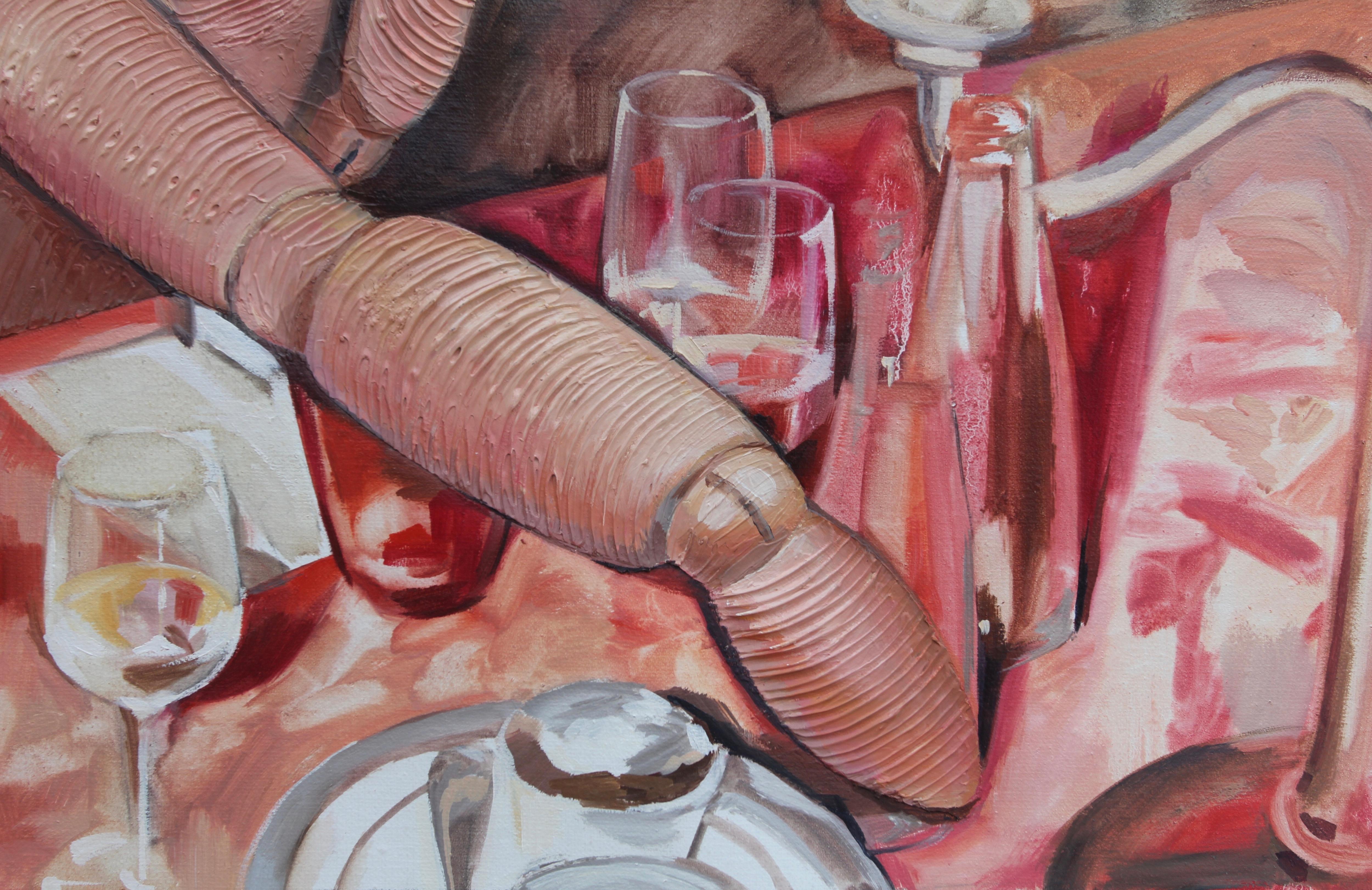 In secret, 60x40 cm, acrylic on canvas - Contemporary Painting by Irina Aleksandrova