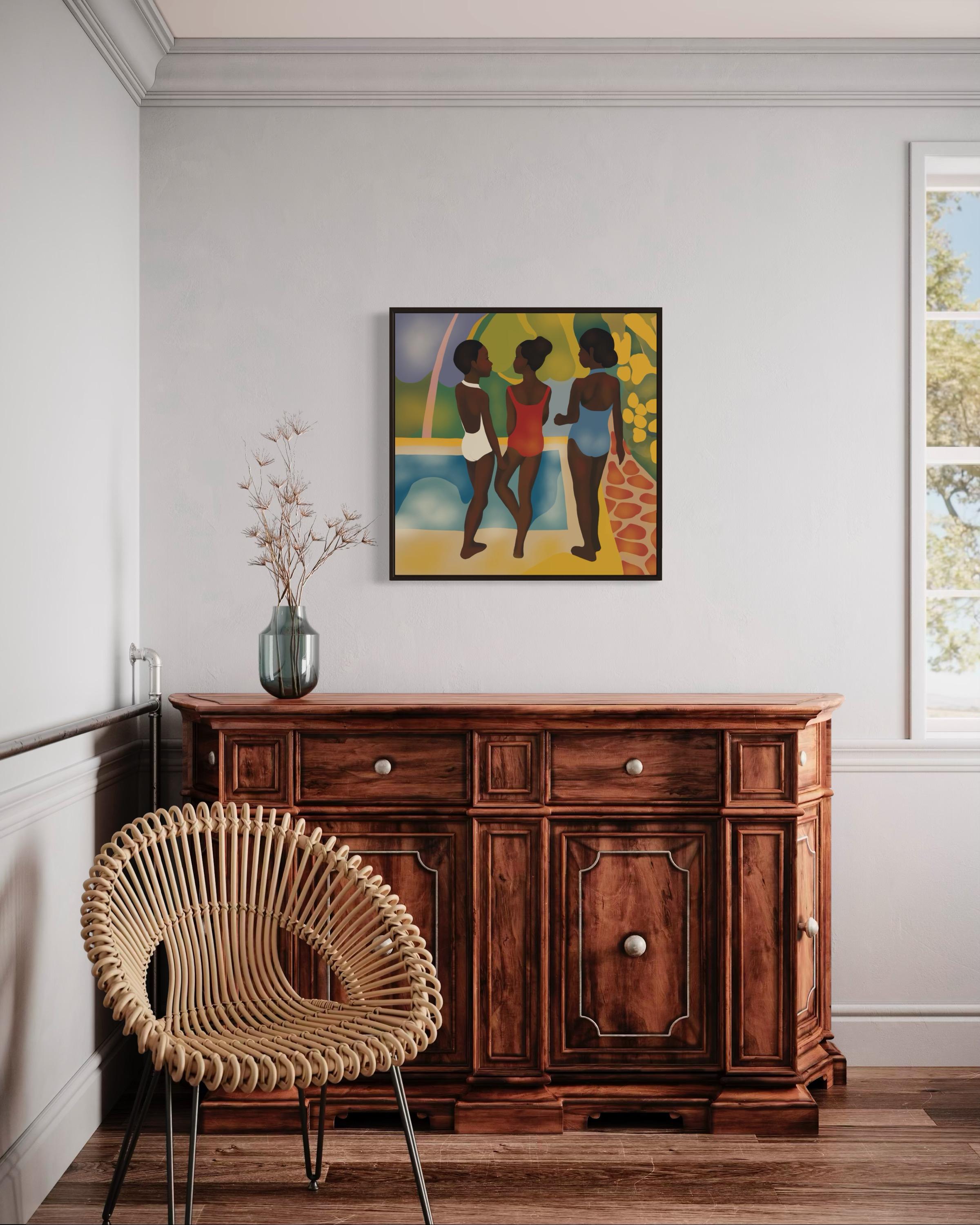 hermandad , 70x70cm, impresión sobre lienzo.Edición 20 uds. - Print de Nina Tsoriti