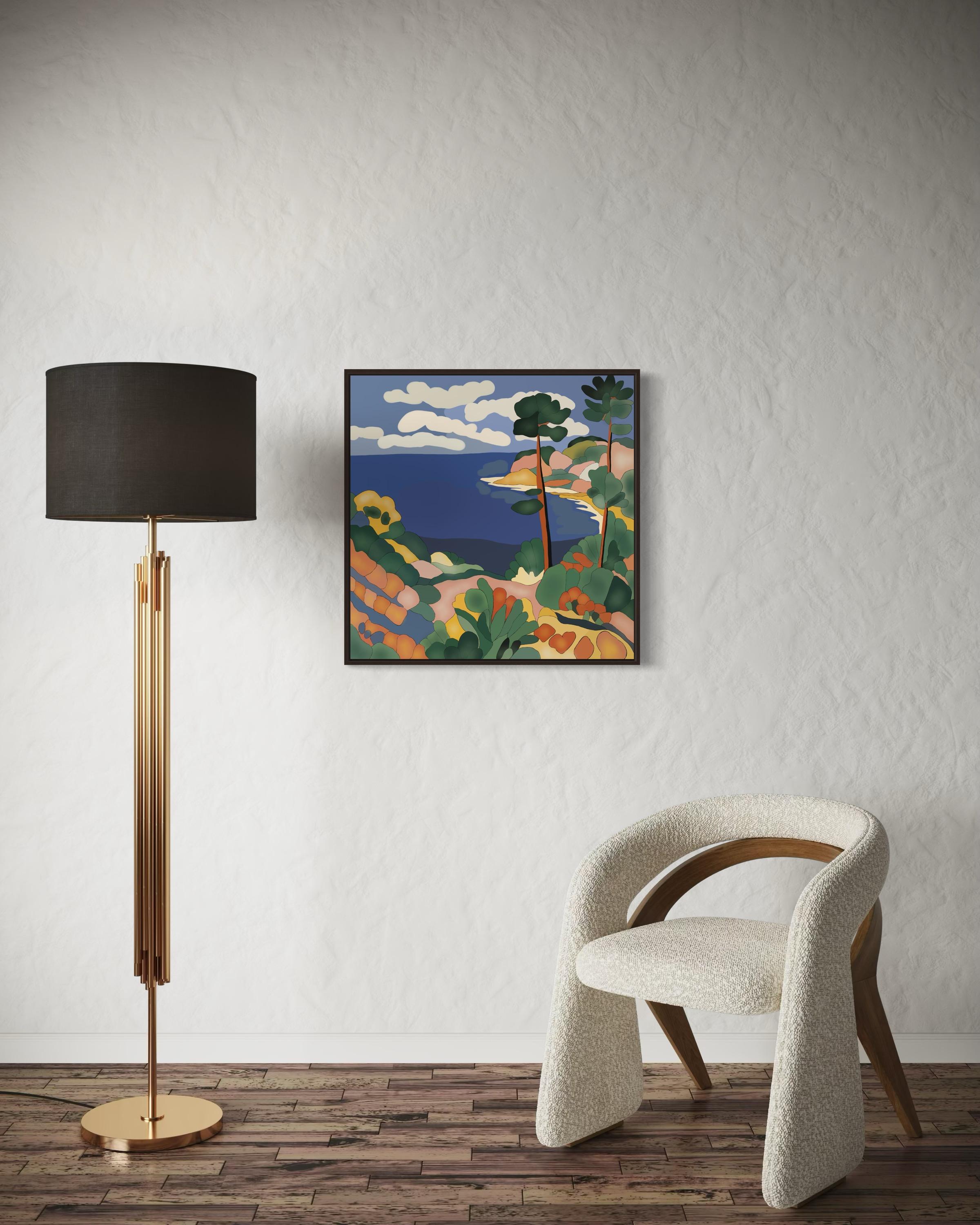 Meereslandschaft, 70x70cm, Druck auf Leinwand
Auflage 20 Stück.