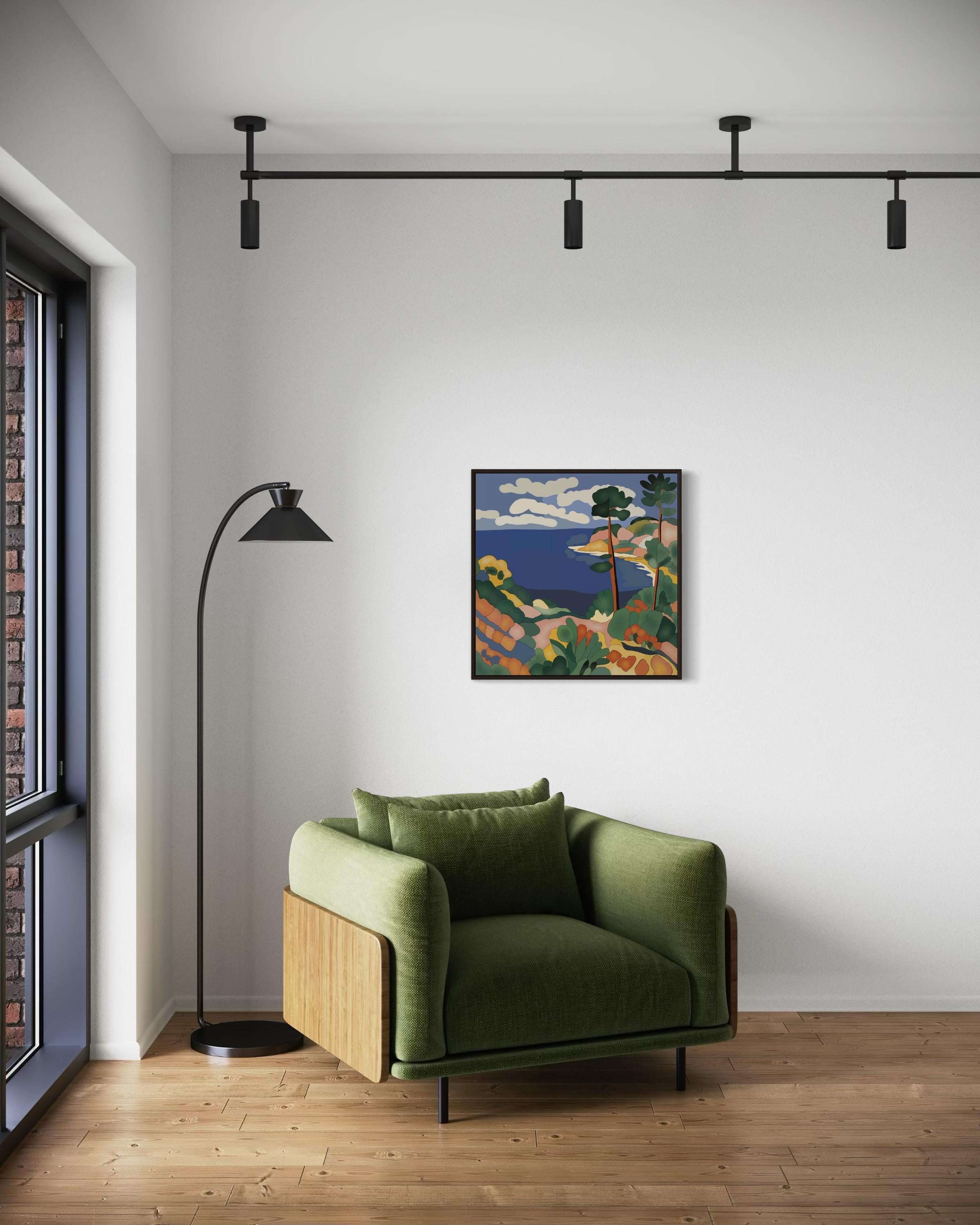 Seascape , 70x70cm, Druck auf Leinwand. Auflage 20 Teile. im Angebot 1