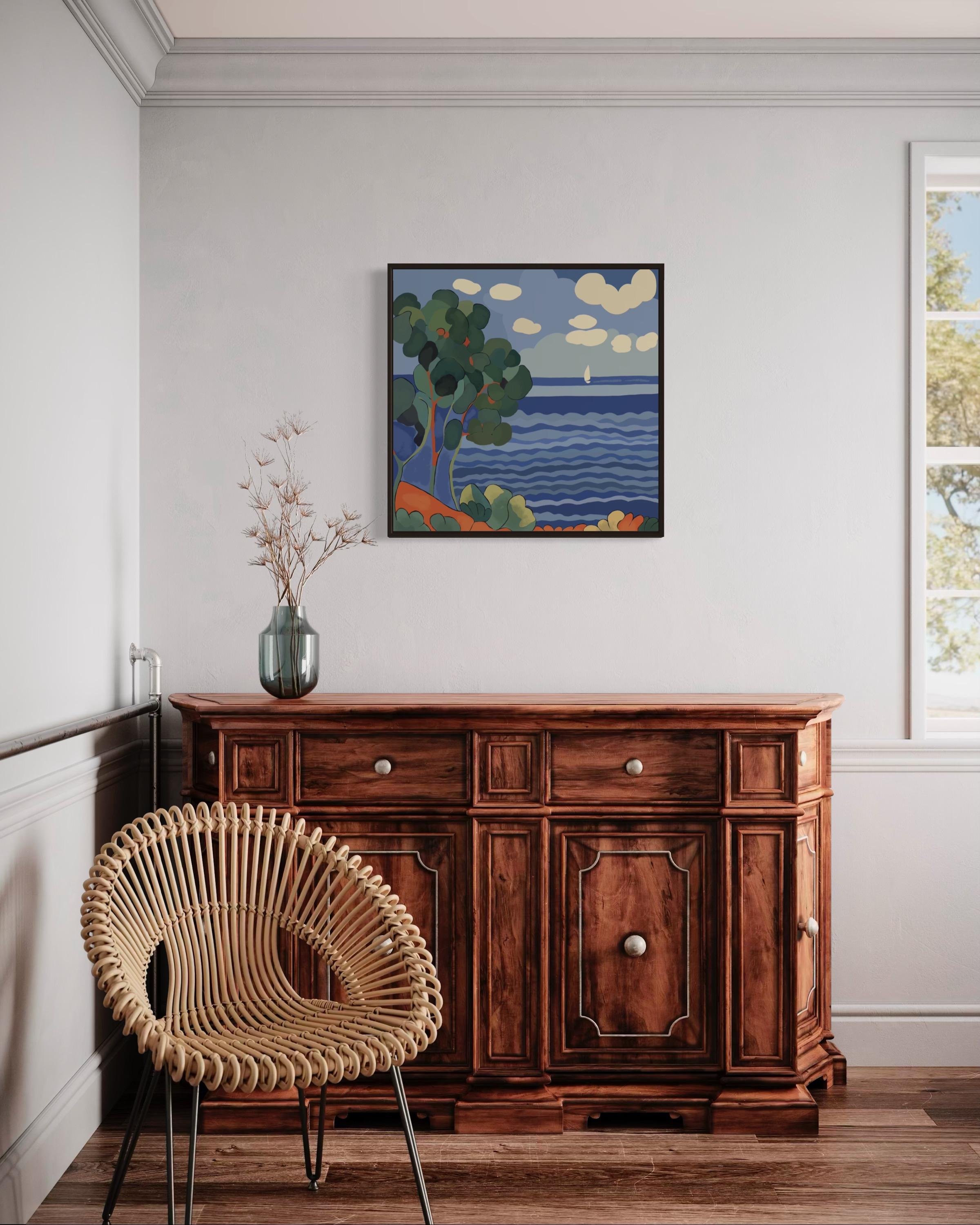 Paisaje marino , 70x70cm, impresión sobre lienzo.Edición 20 uds. en venta 2