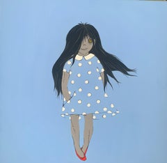Ragazza zombie e scarpe rosse, 40x40cm