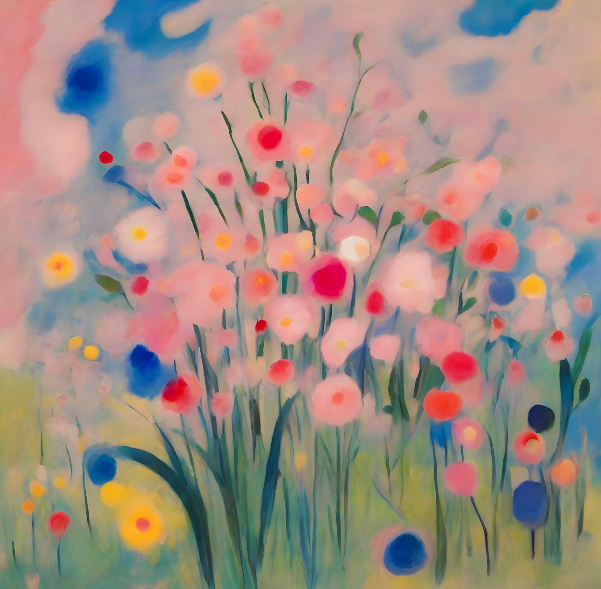 Paesaggio, 60x60cm, stampa su tela. Edizione 20 pezzi. - Print di Nina Tsoriti