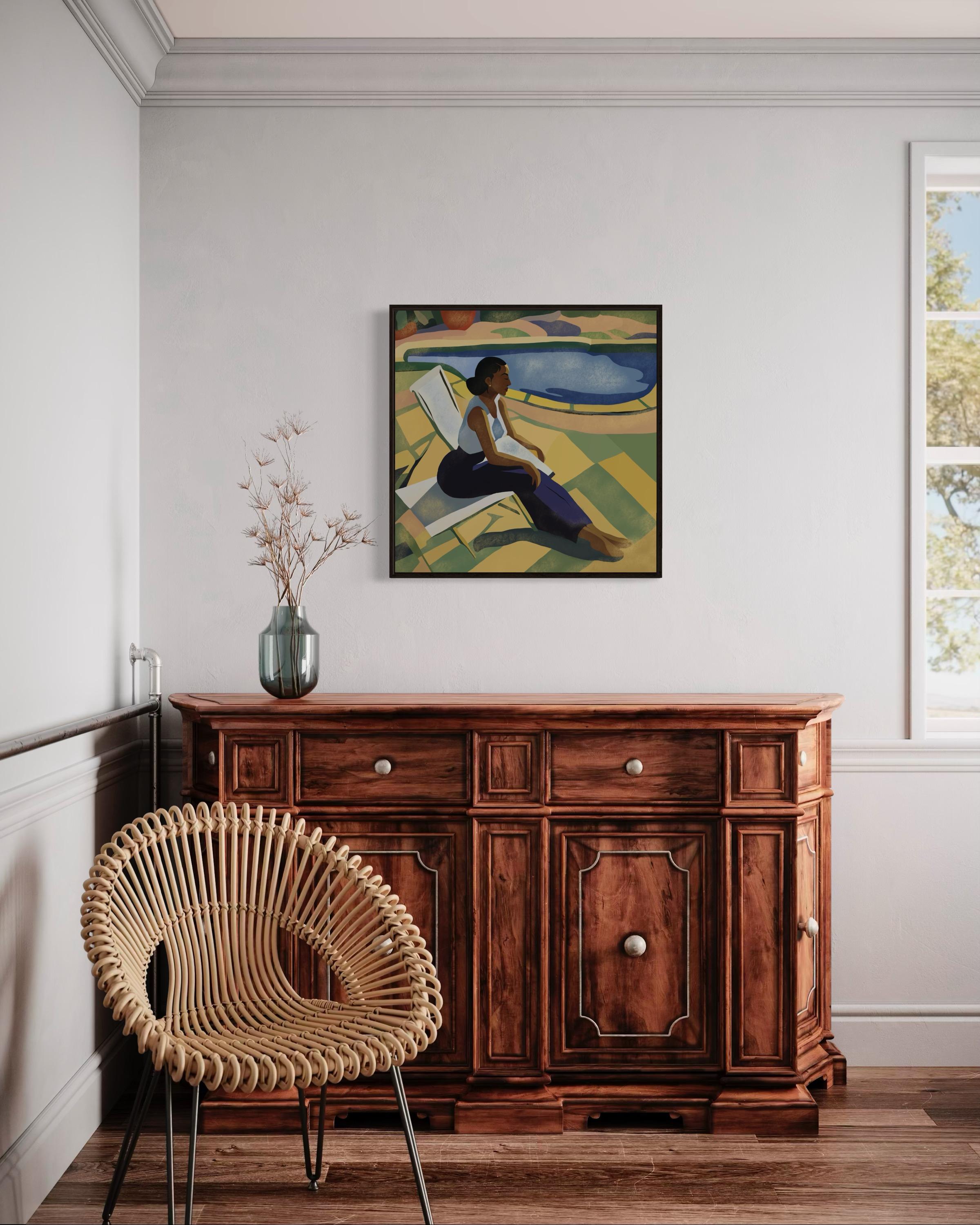 Tempo d'estate , 70x70cm, stampa su tela. Edizione 20 pezzi. in vendita 1