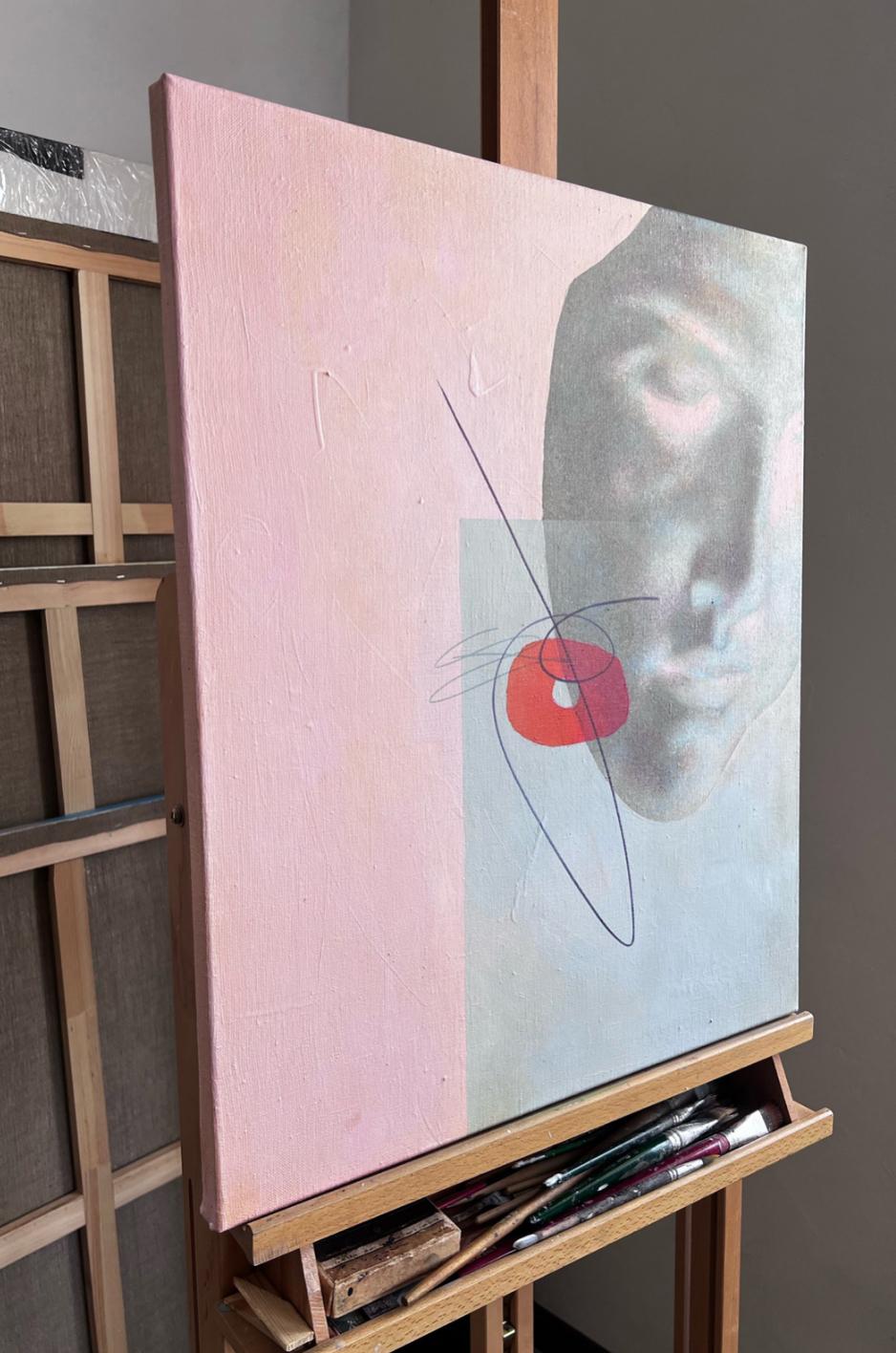 Dot , 60x50cm, acrylic on canvas For Sale 2