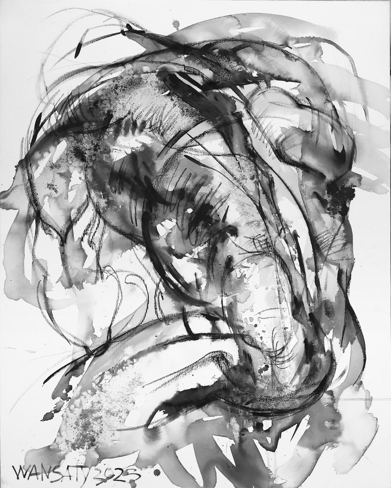 Nudo , 100x75cm, acrilico, tela - Art Neoespressionismo di Tatiana Levchenko