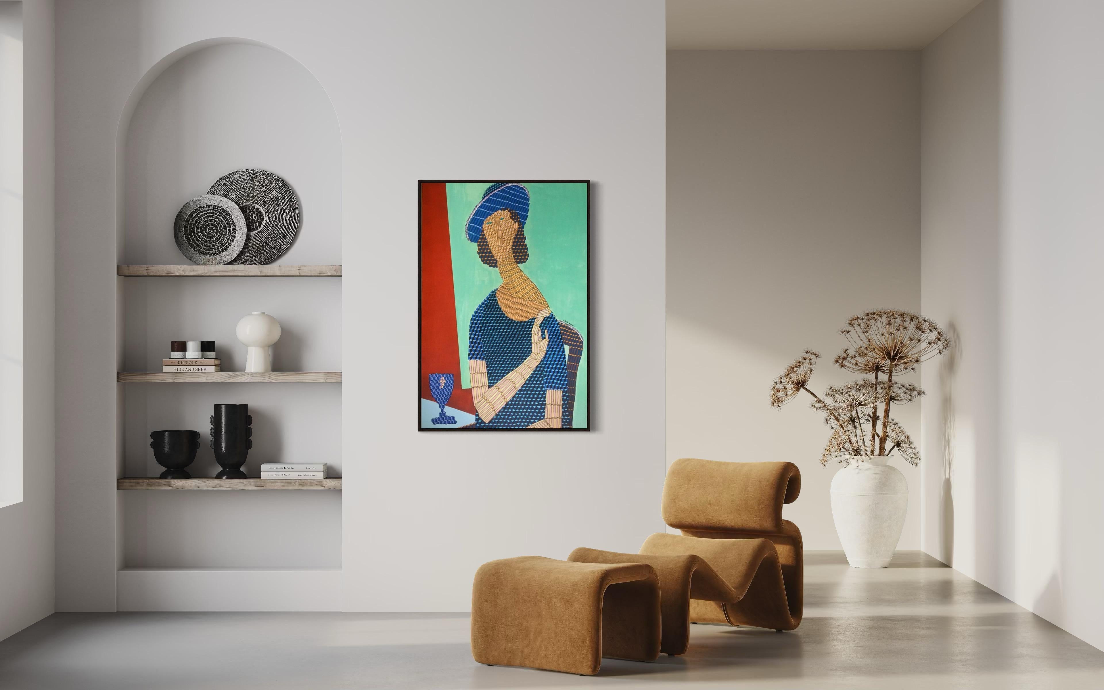 Tavolo per uno, 120x80cm, acrilico su tela - Painting Contemporaneo di Ira Kub