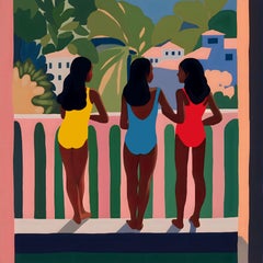 Schwesterhood , 70x70cm, Druck auf Leinwand. Auflage 20 Teile.