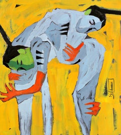 Self Talk, 90x80cm, Öl auf Leinwand