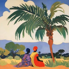 Vista de la sabana, 70x70cm, impresión sobre lienzo.Edición 20 uds.
