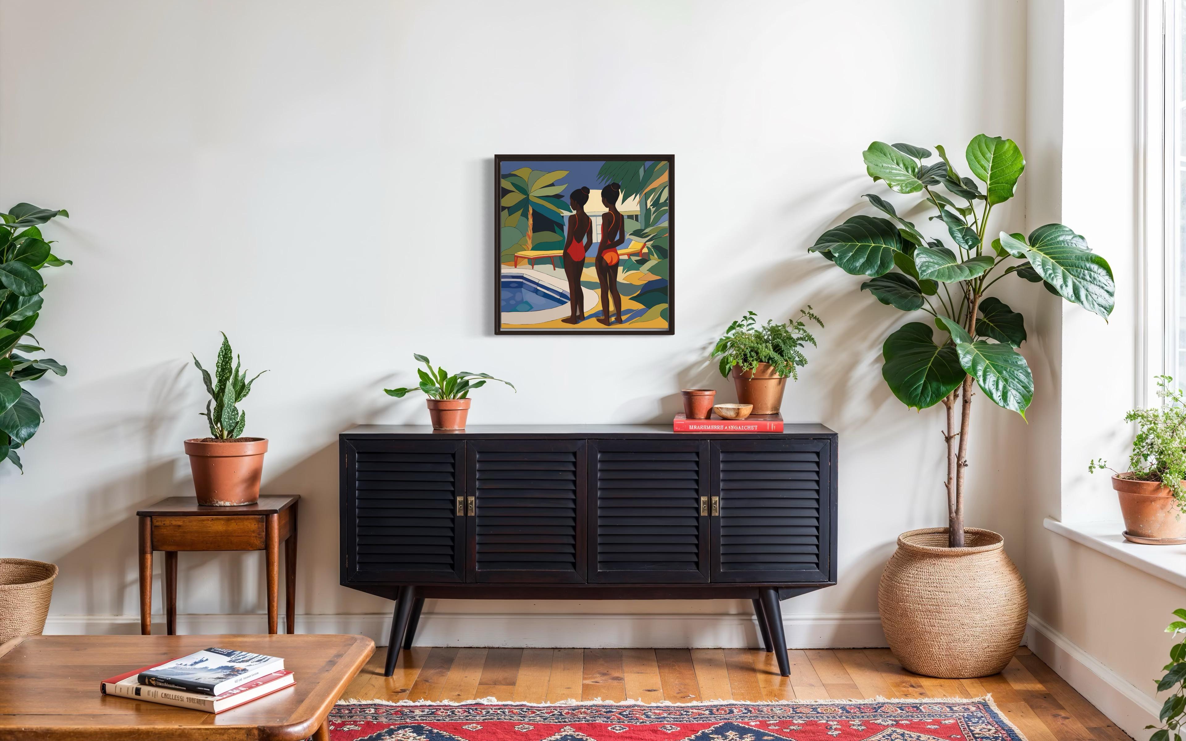 Sisterhood , 70x70cm, Druck auf Leinwand. Auflage 20 Teile. im Angebot 3