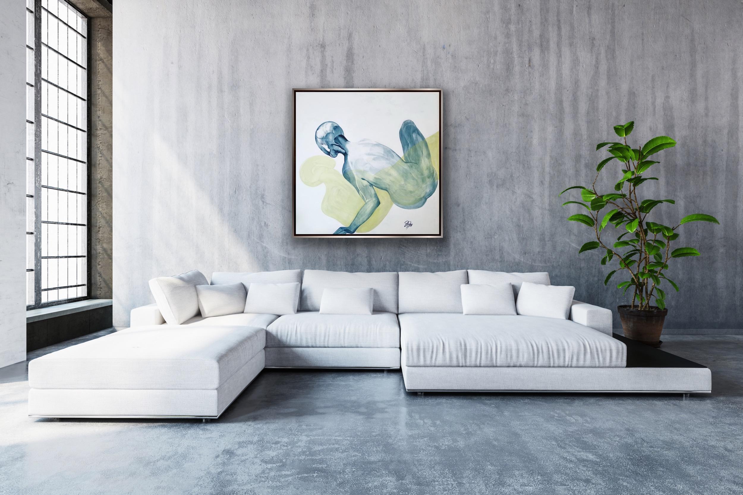 No te escabullas, 100x100cm, acrílico sobre lienzo en venta 1